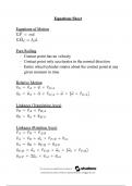 Dynamics Complete Formula Sheet