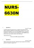 NURS6630N • Question 1 0 out of 1 points A patient diagnosed with obsessive compulsive disorder has been taking a high-dose SSRI and is participating in therapy twice a week. He reports an inability to carry out responsibilities due to consistent interfe