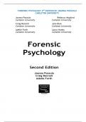 FORENSIC PSYCOLOGY 2ND EDITION BY JOANNA POZZULO CARLETON UNIVERSITY