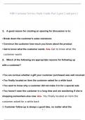 NRF Customer Service Study Guide Part 1,part 2 and part 3 with complete solution