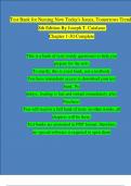 TEST BANK for Nursing Now Today's Issues, Tomorrows Trends 8th Edition By Joseph T. Catalano Chapter 1-30 Complete | 100 % Verified