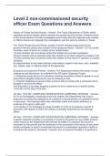 Level 2 non-commissioned security officer Exam Questions and Answers