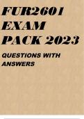 FUR2601 EXAM PACK 2023