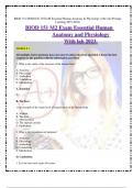 BIOD 151 M2 Exam Essential Human Anatomy and Physiology With lab 2023