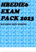 HBEDIE6 EXAM PACK 2023