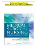 Test Bank For Professional Nursing Practice Lewis: Medical-Surgical Nursing, 10th Edition /Complete Guide 2023
