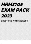 HRM3705 EXAM PACK 2023