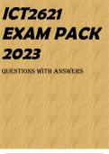 ICT2621 EXAM PACK 2023