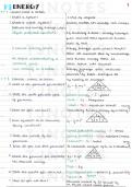 Grade 9 AQA Specification Concise notes for Combined Science Higher Physics Paper 1 : Energy