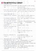 Grade 9 AQA Specification Concise notes for Combined Science Higher Chemistry : Quantitative Chemistry - Paper 1