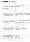 Grade 9 AQA Specification Concise notes for Combined Science Higher Chemistry : Chemical Changes - Paper 1