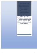 TEST BANK FOR PHARMACOLOGY 10TH EDITION BY MCCUISTION / McCuistion: Pharmacology: A Patient-Centered Nursing Process  MCCUISTION / McCuistion: Pharmacology: A Patient-Centered Nursing Process Approach, 10th Edition; complete test bank, all the chapters.