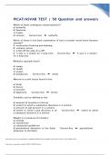 PICAT/ASVAB TEST | 50 Question and answers rated A+