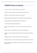 CIDESCO Nervous System question n answers graded A+ 2023