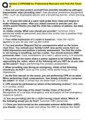 Section 2-CPR/AED for Professional Rescuers and First Aid: Exam A questions and answers latest 2023 - 2024 [100% correct answers]