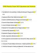 CPSI Practice Exam questions and answers latest 2023 - 2024 [100% correct answers]