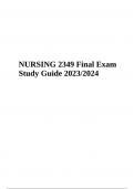 NUR 2349 PN1 Final Exam Questions With Answers Latest Updated 2024 & NURSING 2349 Final Exam Questyions With Answers Latest 2024-2025 (GRADED)