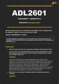 ADL2601 Assignment 1 Semester 2 - Due: 22 August 2023