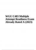 WGU C483 Pre Assessment Exam Questions With Answers | Latest 2023/2024 (GRADED)