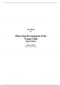 Test Bank For Observing Development of the Young Child 8th Edition All Chapters - 9780132867566