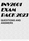 INV2601 EXAM PACK 2023