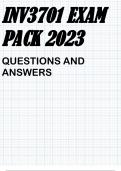 INV3701 EXAM PACK 2023