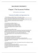 Macroeconomics-Production Possibilities and Opportunity Cost