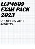 LCP4809 EXAM PACK 2023