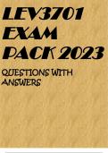 LEV3701 EXAM PACK 2023