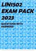 LIN1502 EXAM PACK 2023