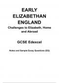 Challenges to Elizabeth, Home and Abroad- GCSE Edexcel History Notes