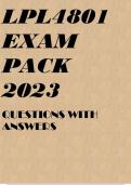 LPL4801 EXAM PACK 2023