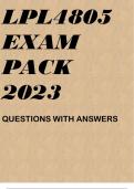 LPL4805 EXAM PACK 2023