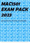 MAC1501 EXAM PACK 2023