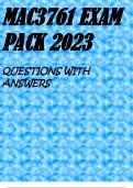 MAC3761 EXAM PACK 2023