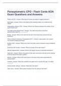 Paraoptometric CPO - Flash Cards AOA Exam Questions and Answers