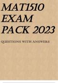 MAT1510 EXAM PACK 2023