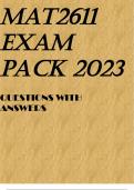 MAT2611 EXAM PACK 2023