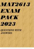 MAT2613 EXAM PACK 2023