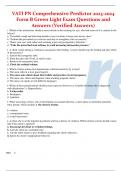 VATI PN Comprehensive Predictor 2023-2024  Form B Green Light Exam Questions and  Answers (Verified Answers) 