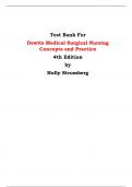 Test Bank For Dewits Medical Surgical Nursing Concepts and Practice  4th Edition by Holly Stromberg | Chapter 1 – 48, Latest Edition|