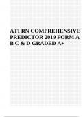 ATI RN COMPREHENSIVE PREDICTOR FORM A B C & D | LATEST GRADED A+