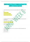 NRNP 6675-15 Week 6 Midterm Exam 2022 (100% Correct Answers) 1. Which of the following are risk factorsfor neuroleptic malignant syndrome? Select all that apply Age Rapid dose escalation Parentalroute of administration Higher potency typical antipsychotic