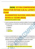 (NGN) ATI RN COMPREHENSIVE PREDICTOR RETAKE Q & As LATEST RETAKE EXAM GUARANTEED SUCCESS 2022/2023 HIGHLY RATED A+ SCORE (NGN)  Comprehensive predictor retake • A nurse is assessing a client who has received an antibiotic. The nurse should identify which 