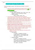 BIOS255 Final Exam APIII Study Guide 2 Summary