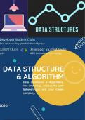 Data structures and Algorithms