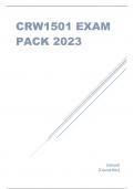 CRW1501 EXAM PACK 2023.