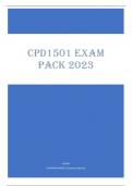 CPD1501 EXAM PACK 2023.