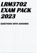 LRM3702 EXAM PACK 2023