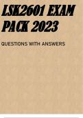 LSK2601 EXAM PACK 2023